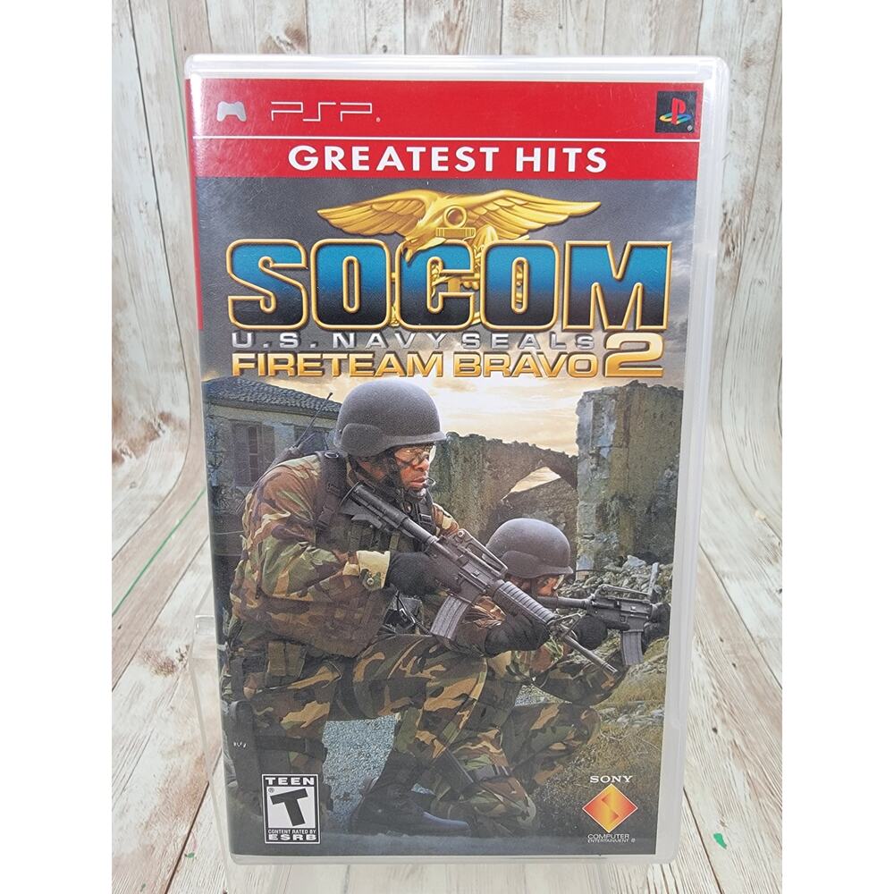 Socom U.S. Navy SEALs Fireteam Bravo 2 - PSP (2006) Complete w/ Manual - Tested